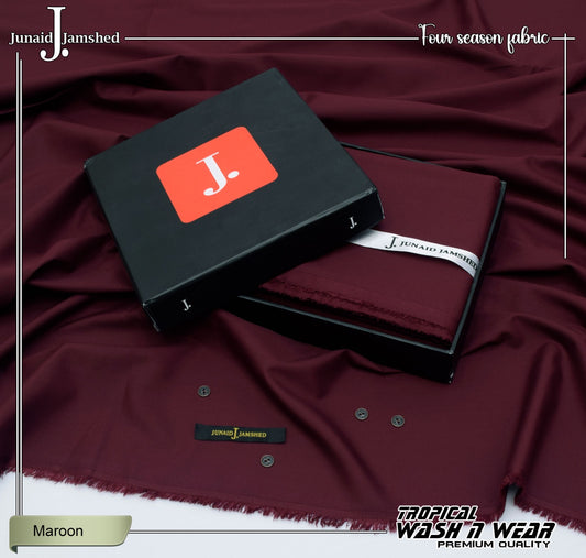 Junaid Jamshed Premium Wash n Wear - Maroon