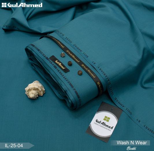 Gul Ahmed Wash n Wear - Teal - IC-04