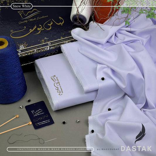 Libas e Yousaf Dastak Wash n Wear - Snow White