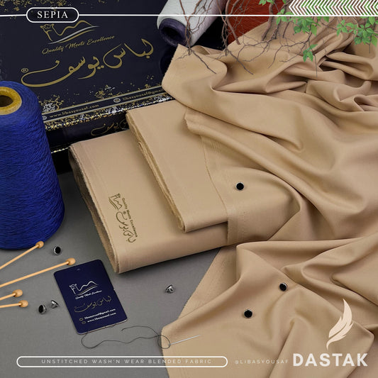 Libas e Yousaf Dastak Wash n Wear - Sepia