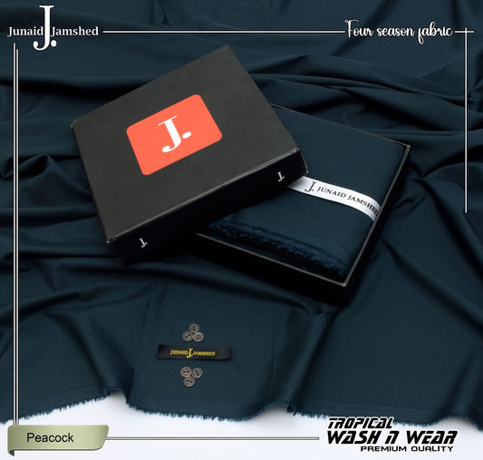 Junaid Jamshed Premium Wash n Wear - Peacock