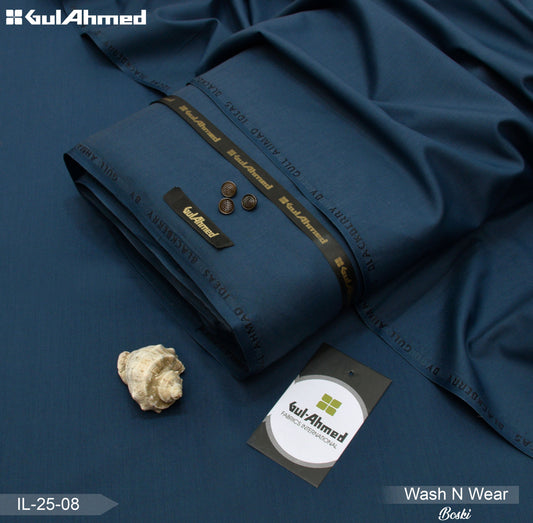 Gul Ahmed Wash n Wear - Nile Blue - IC-08