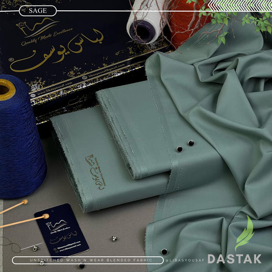 Libas e Yousaf Dastak Wash n Wear - Sage