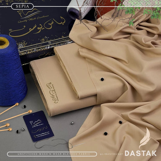 Libas e Yousaf Dastak Wash n Wear - Sepia