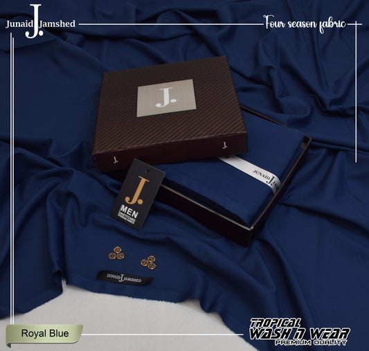 Junaid Jamshed Premium Wash n Wear - Royal Blue