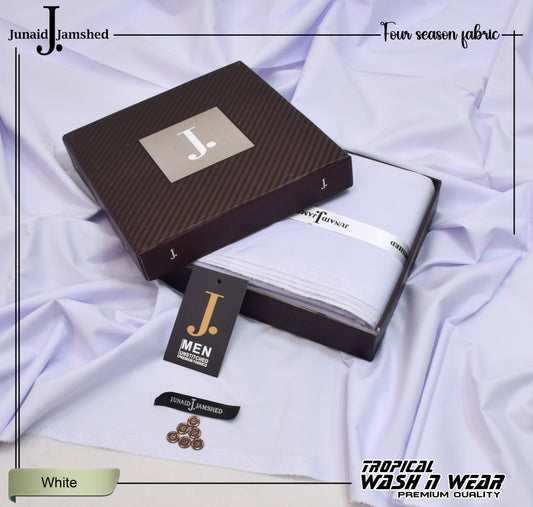 Junaid Jamshed Premium Wash n Wear - White